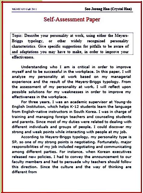 meaningful self appraisal|How to Write a Self.